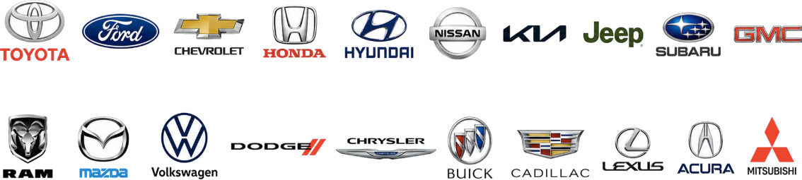 Car brands we service